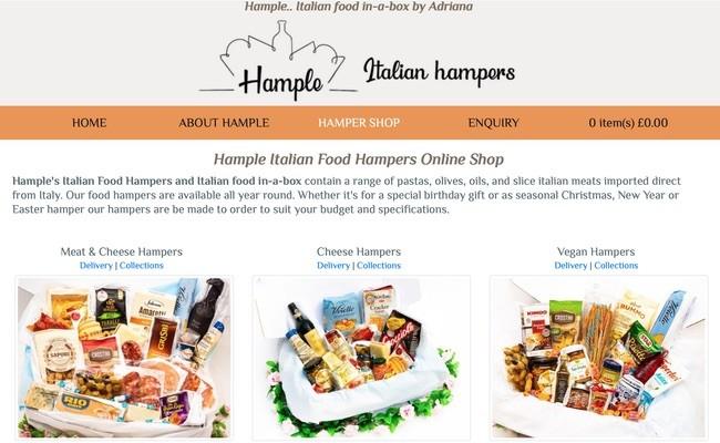 Hample Italian Food Hampers, food in-a-box by Adriana